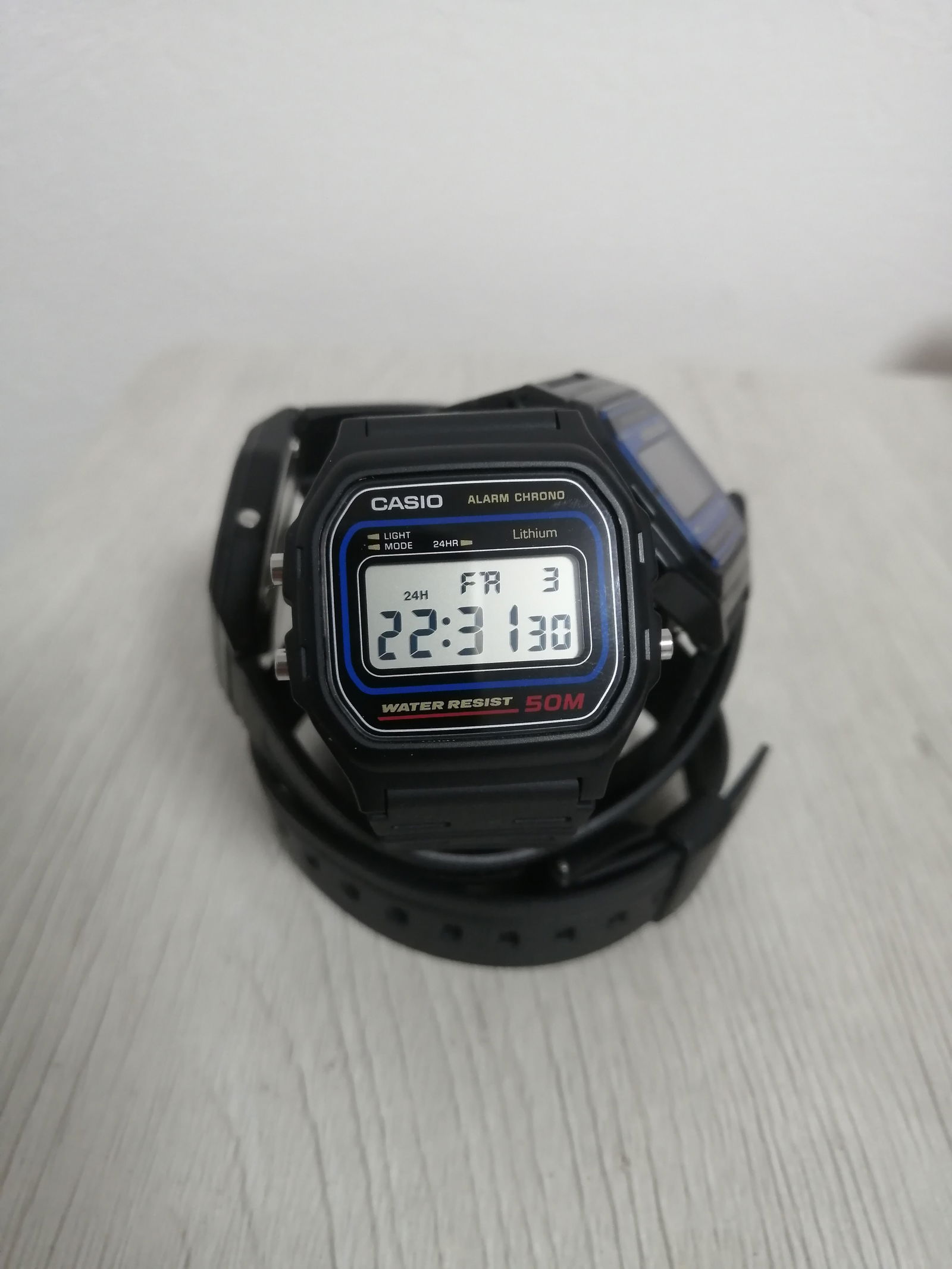 CASIO カシオ W-59-1 メンズ 腕時計 5気圧防水 10年保証