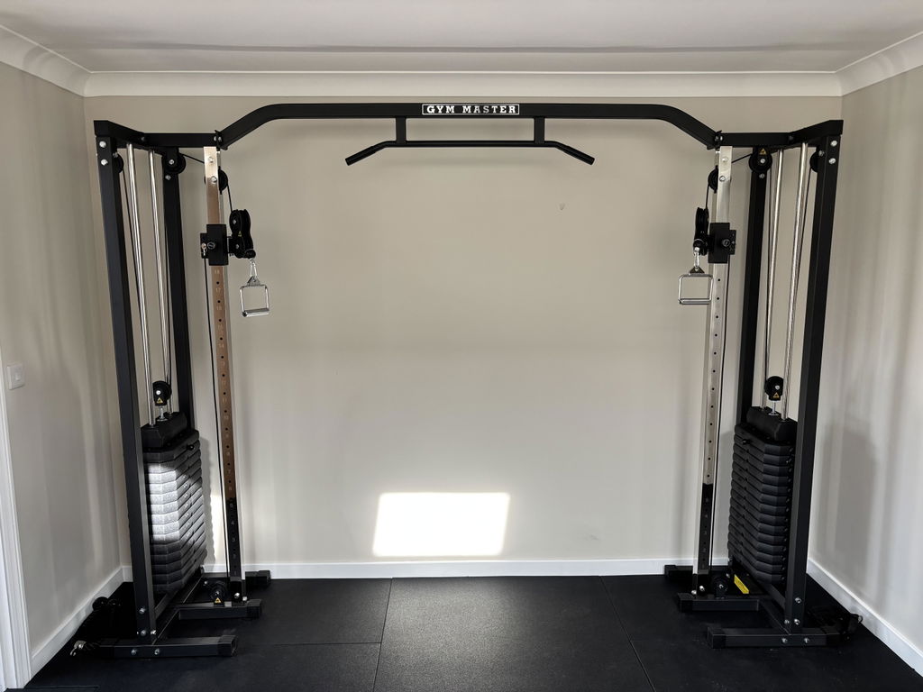 Adjustable Pulley Cable Crossover Machine Including 180kg Weights