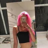 Rose Champagne Rooted Synthetic Wig