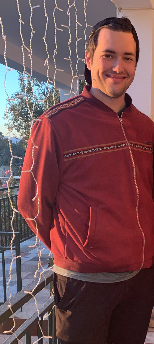Burgundy unisex bomber jacket