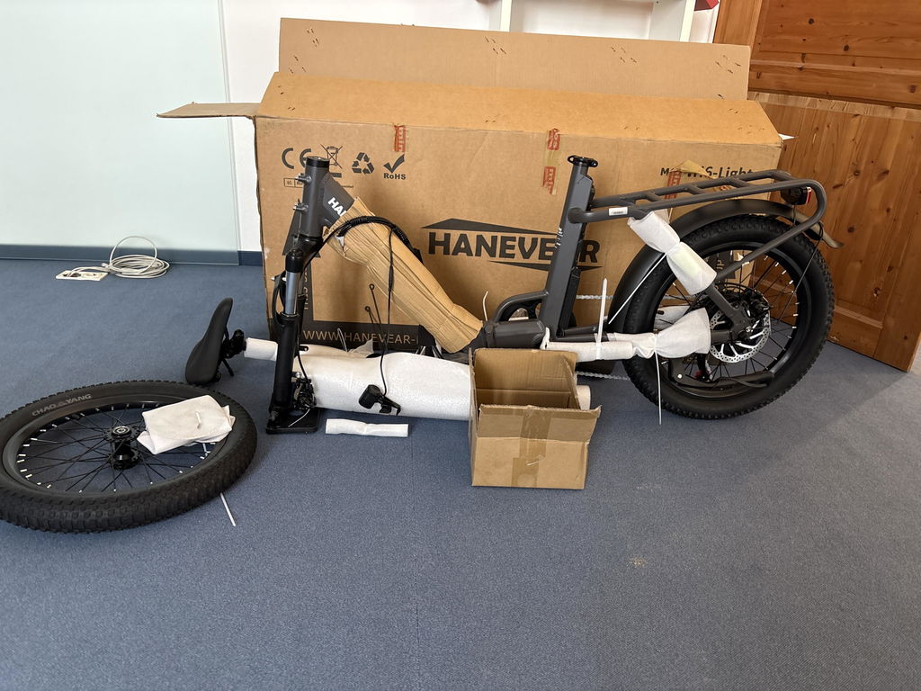 Hanevear H6-Light Folding Electric Bike Torque Sensor 120KM