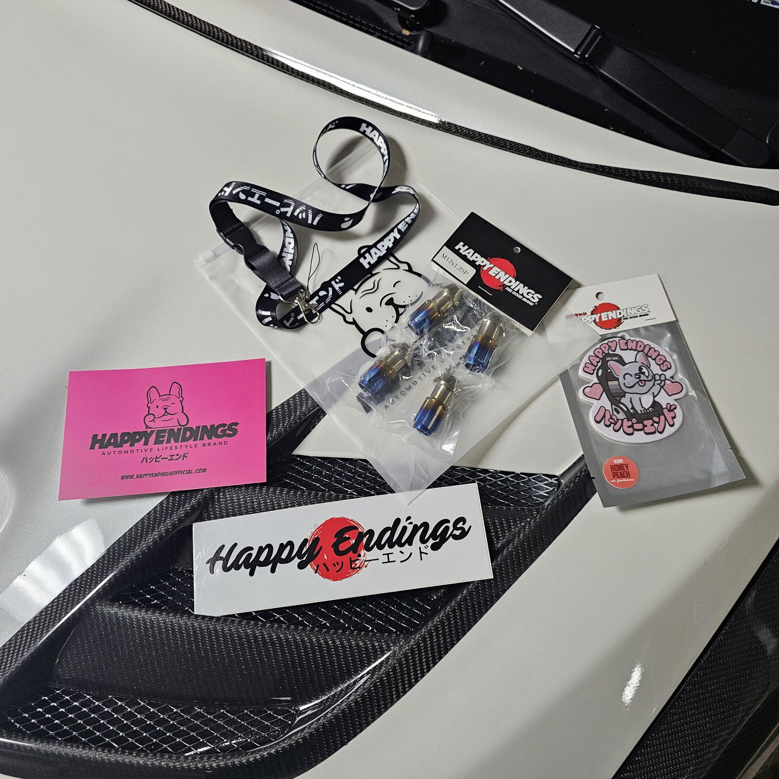 Titanium Open-Ended Lug Nuts | Happy Endings