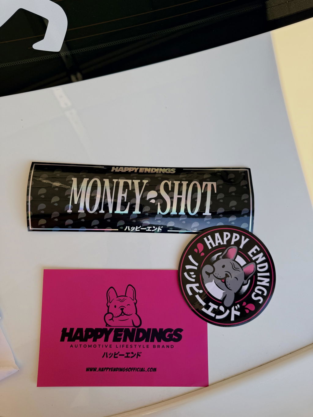 Sticker - Money Shot (Silver Oil Slick)