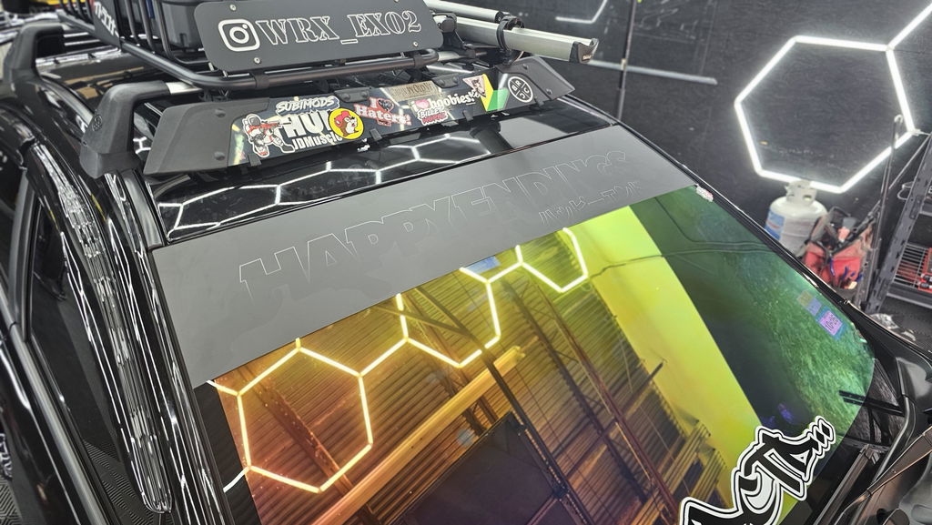 Windshield Banner - Camo Ghosted Black 60" (Air Release)