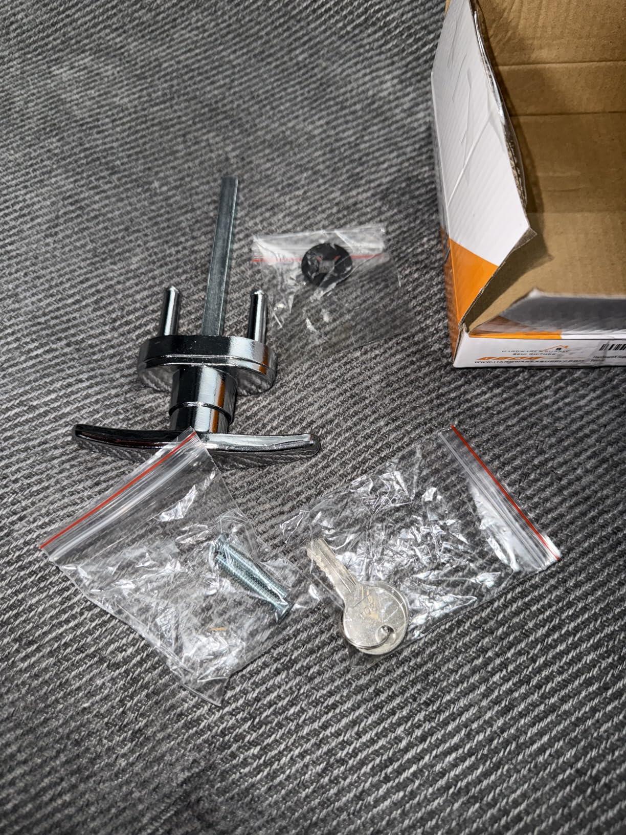 Garage T Handle Lock Replacement – Heavy Duty With Keys
