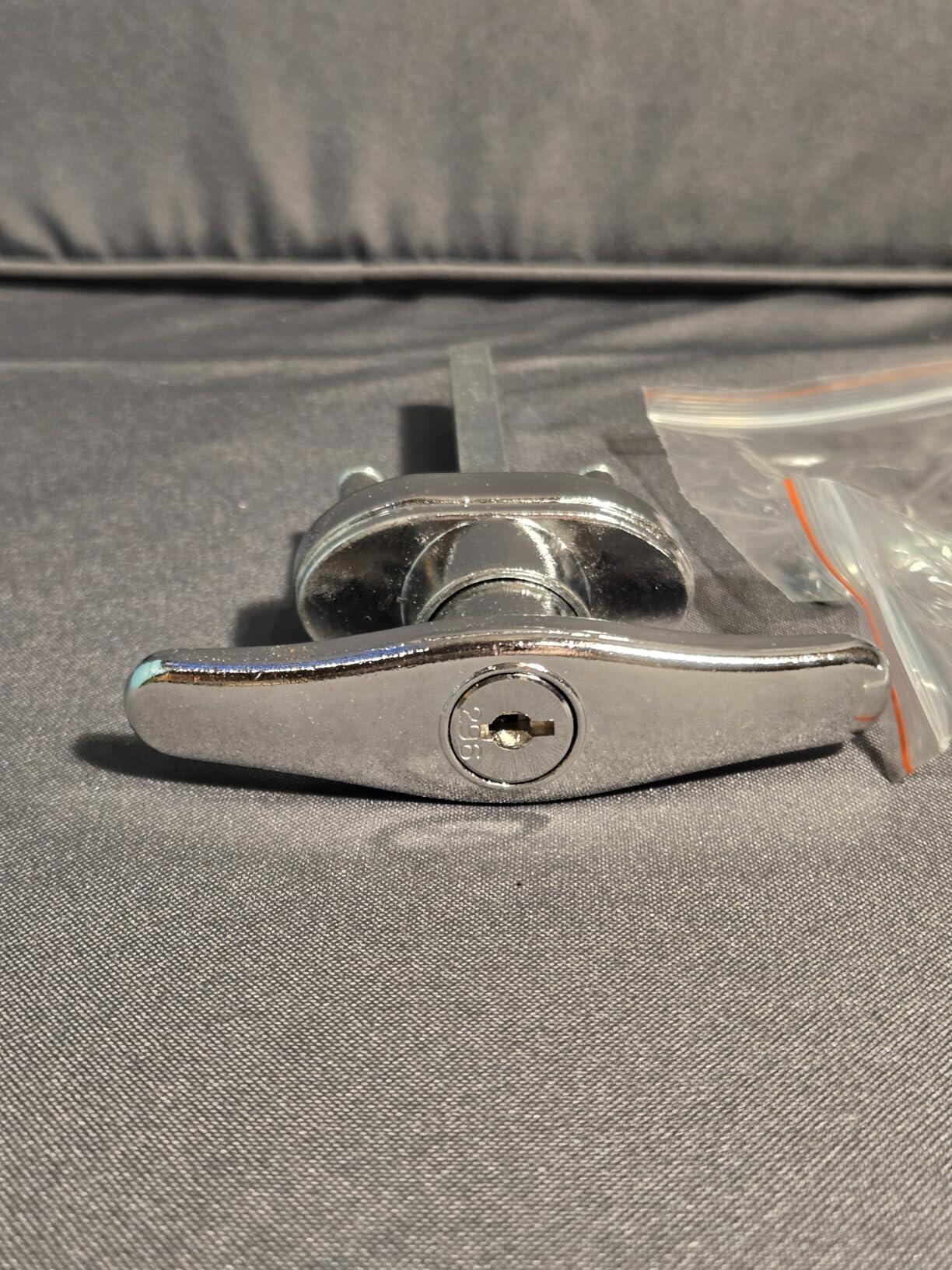 Garage T Handle Lock Replacement – Heavy Duty With Keys
