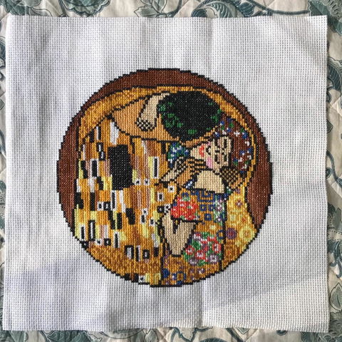 The Kiss - Klimt - Cross Stitch Pattern