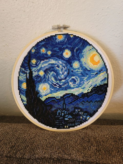 Starry Night - Van Gogh - Cross Stitch Pattern