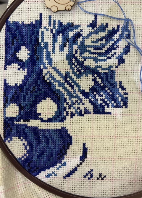 Starry Night Full size - Van Gogh - Cross Stitch Pattern - Masterpiece Cross Stitch