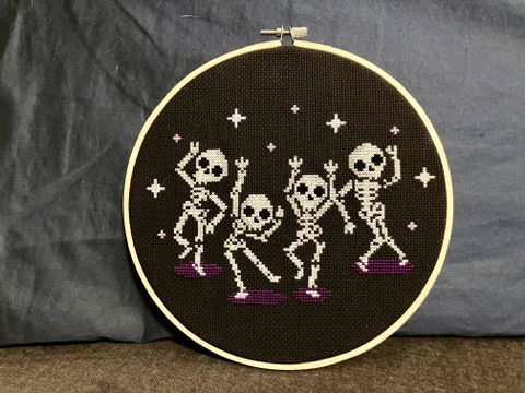 Dancing Skeletons - Cross Stitch Pattern