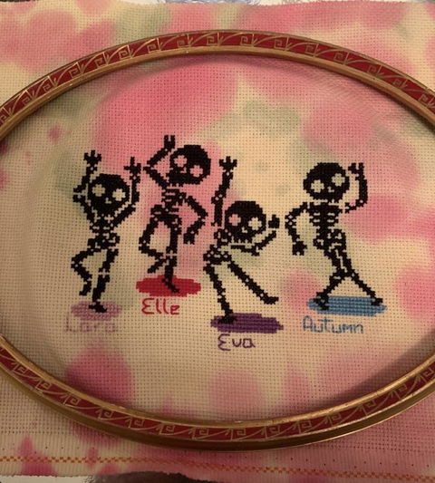 Dancing Skeletons - Cross Stitch Pattern