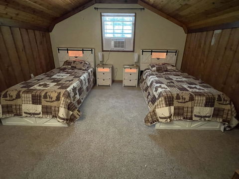 Hasuit | Farmhouse Bed Frame with 2 Storage Drawers Rustic Wooden Platform Twin XL Bed with LED Lights and Charging Station