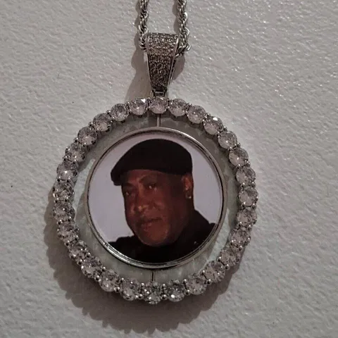 Custom Rotating Double-Sided Photo Pendant