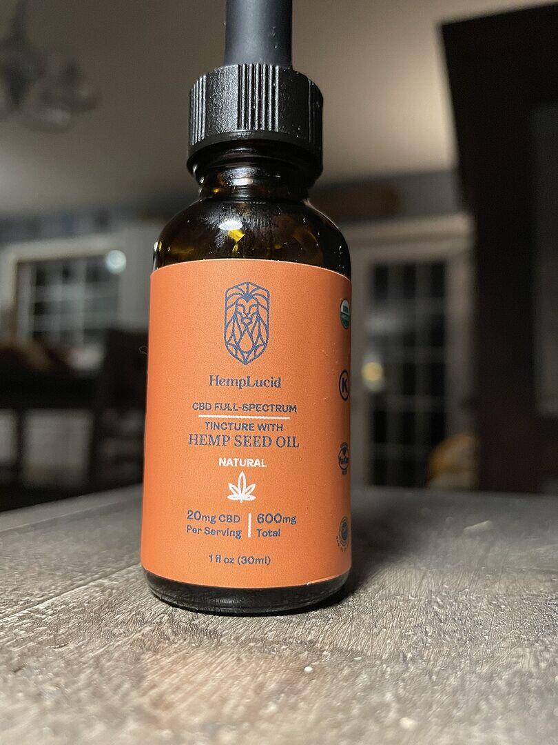 Organic CBD Full Spectrum Hemp Seed Oil Tincture | HempLucid