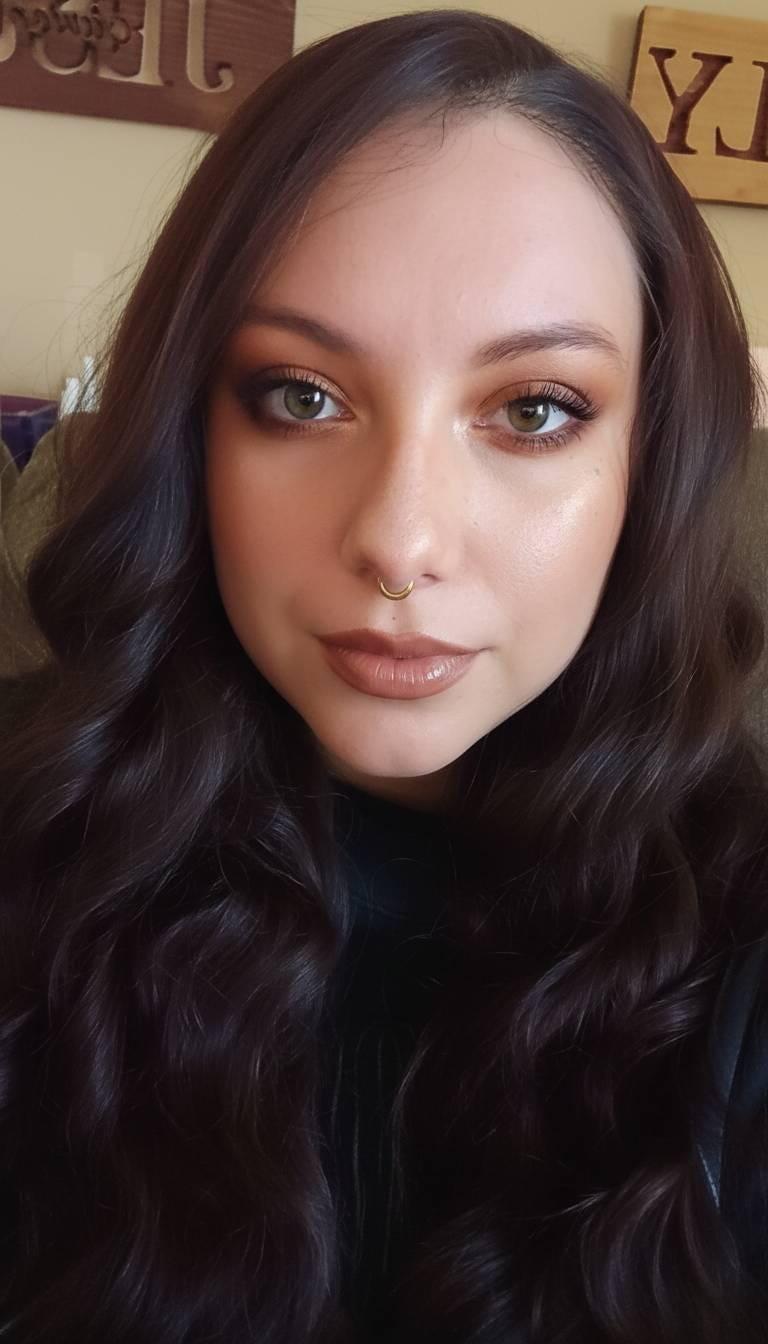 Chocolate Brown Curly Lace Top Synthetic Wig Monica