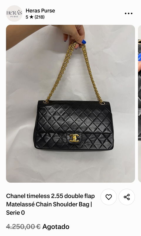 Chanel timeless 2.55 double flap Matelassé Chain Shoulder Bag | Serie 0