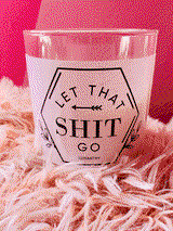 Let it go Stress Relief Soy wax Crystal Candle  11oz