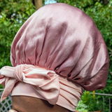 Mulberry Silk bonnet Sleep Set for hair with stretchy ties & matching scrunchie set