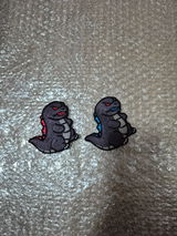 Godzilla Patch (Blue Power) Embroidered Velcro Patch