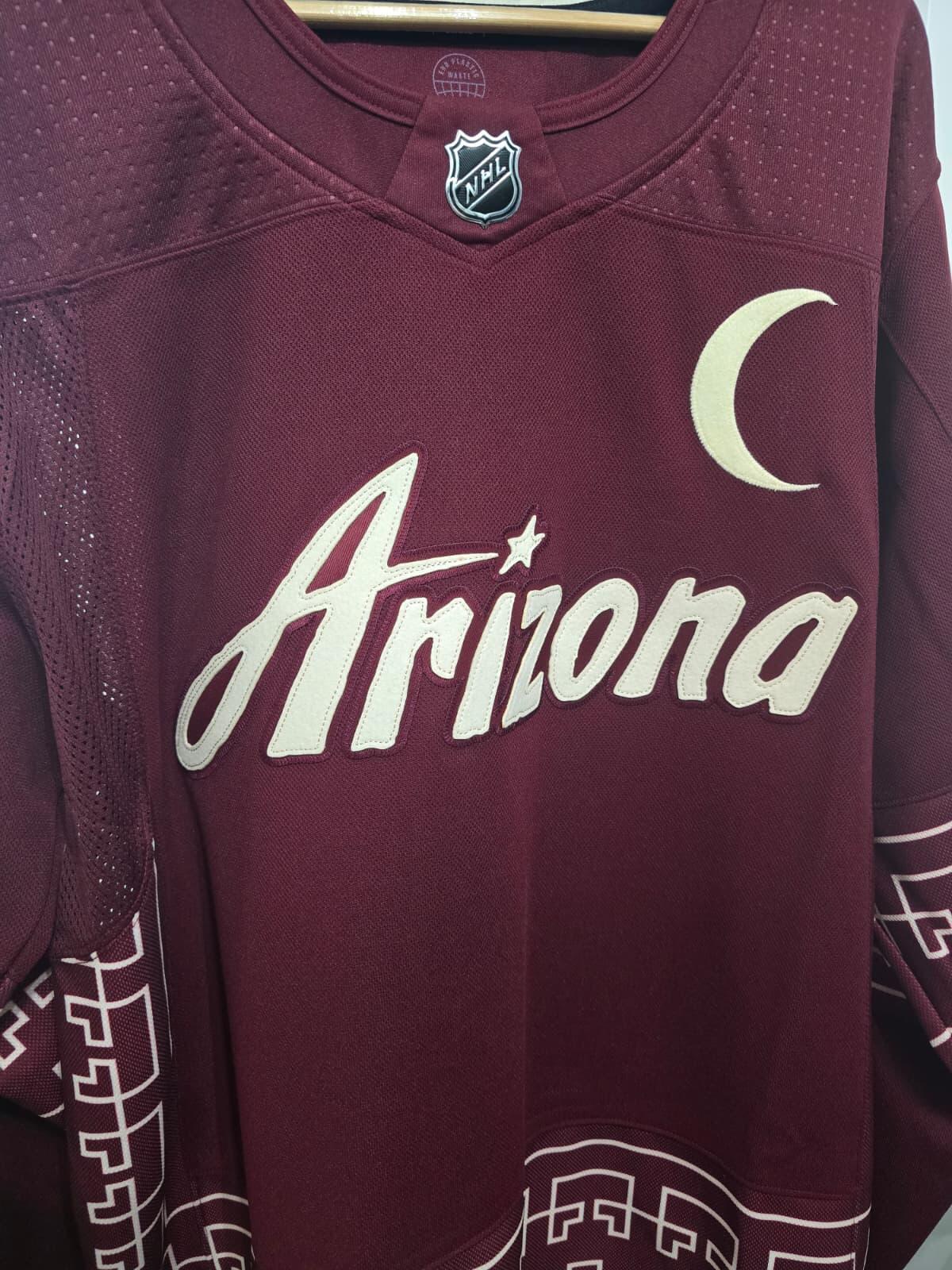 ANY NAME AND NUMBER ARIZONA COYOTES THIRD ADIDAS PRIMEGREEN NHL JERSEY