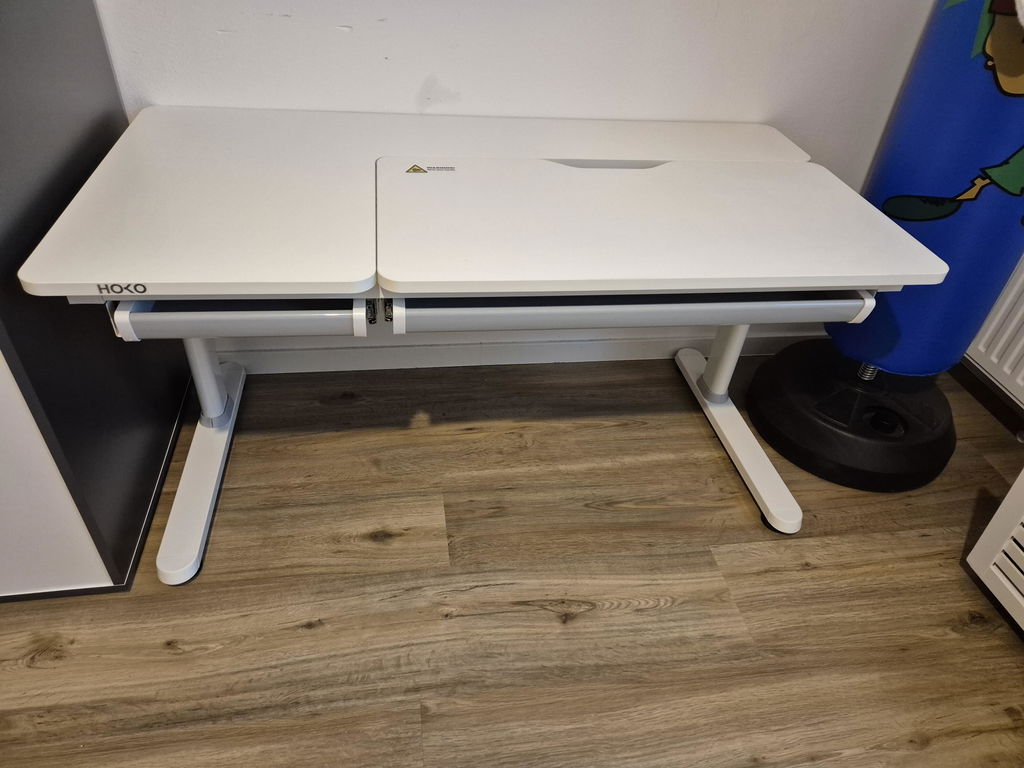 HOKO ELIN Mitwachsender Kinderschreibtisch 120x60 cm für Hausaufgaben und Lernen