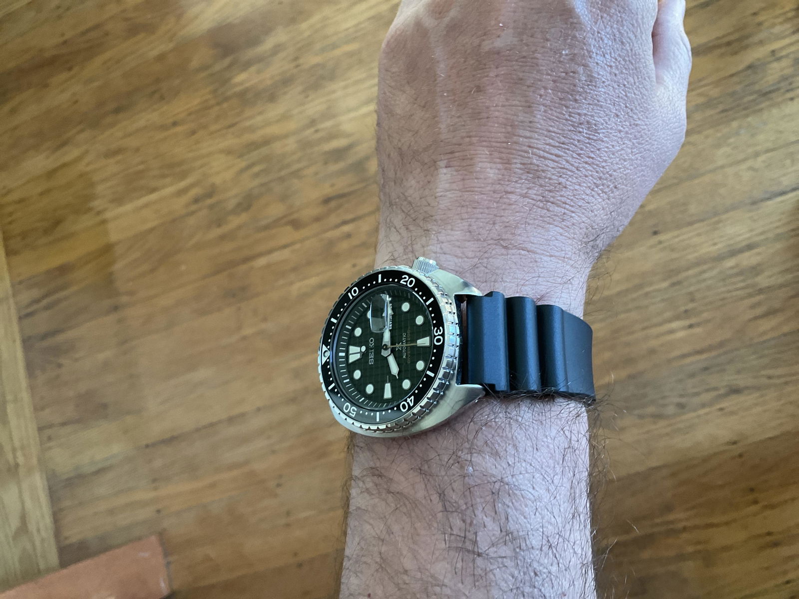 Bonetto Cinturini 285 Azure Blue NBR Rubber Dive Watch Strap