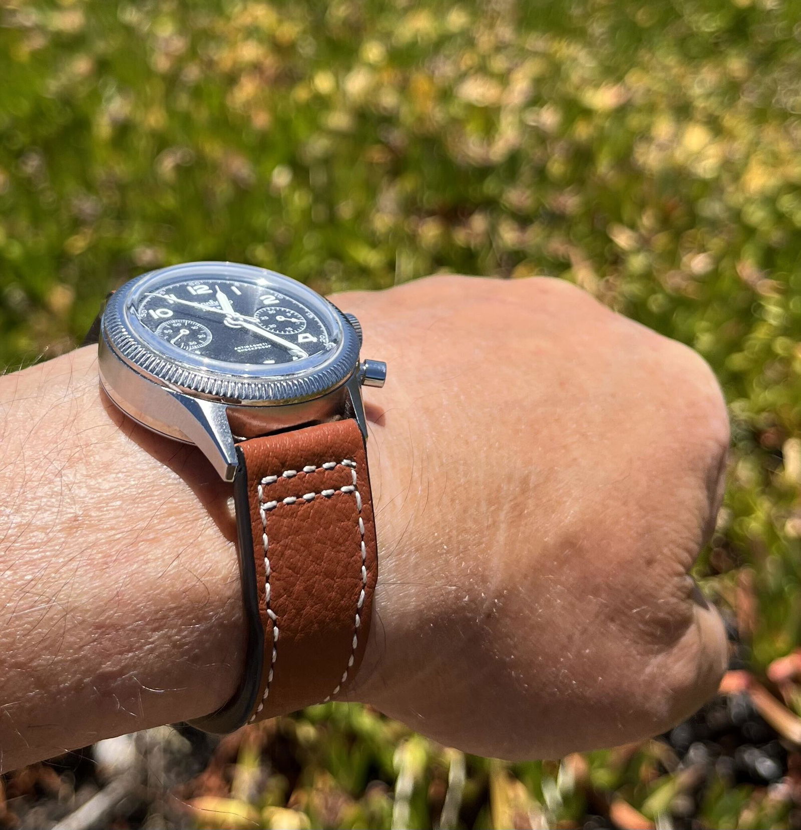 RIOS1931 Typhoon Mocha Buffalo Leather Watch Band Strap