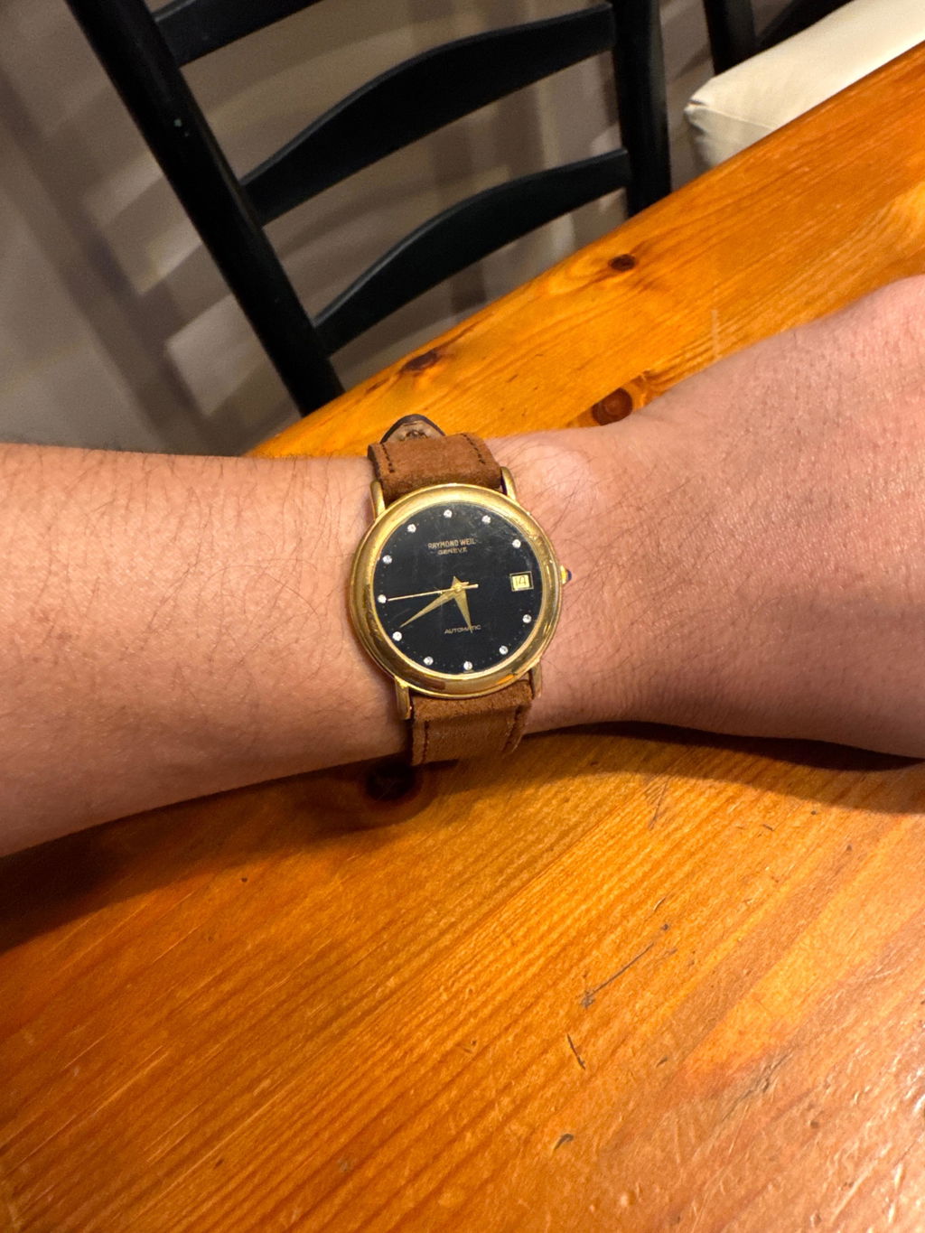 MM ベスト　38 Fluco Nizza Forest Green Suede Leather Watch Band Strap