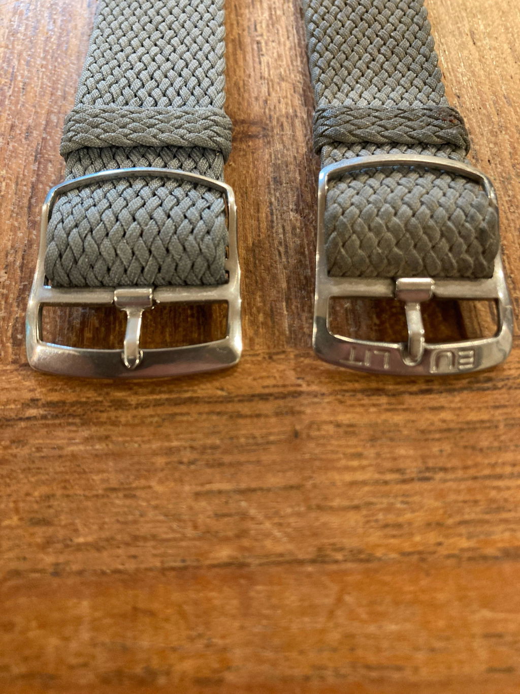 EULIT Panama Grey Woven Perlon Single-Pass Watch Band Strap