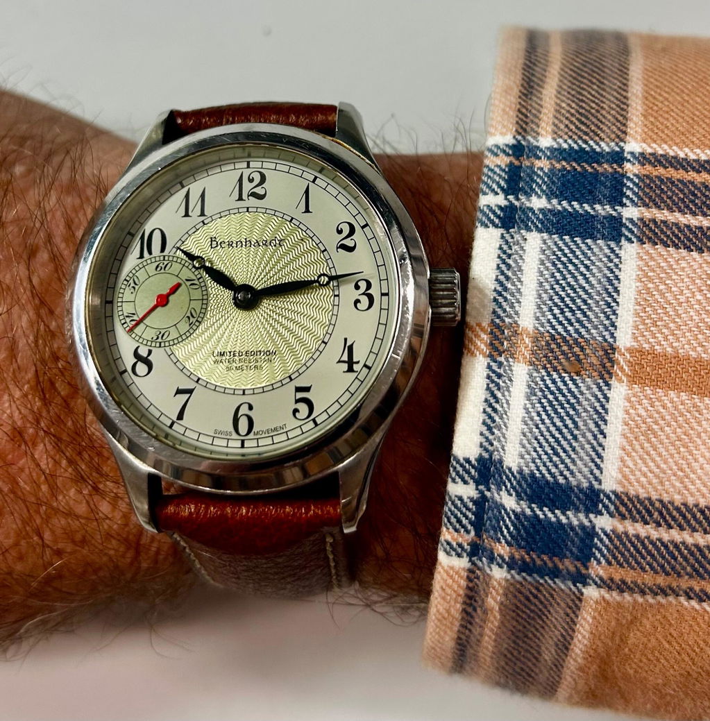 Hirsch Boston Brown Vegetable-Tanned Leather Watch Strap