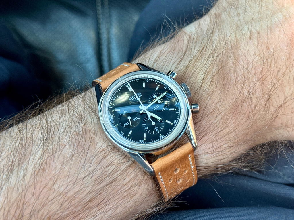 Fluco Dublin Racing Cognac Horween Leather Watch Band Strap
