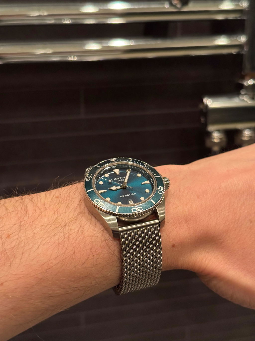 Staib Dive Extension Matte Milanese Steel Mesh Watch Band