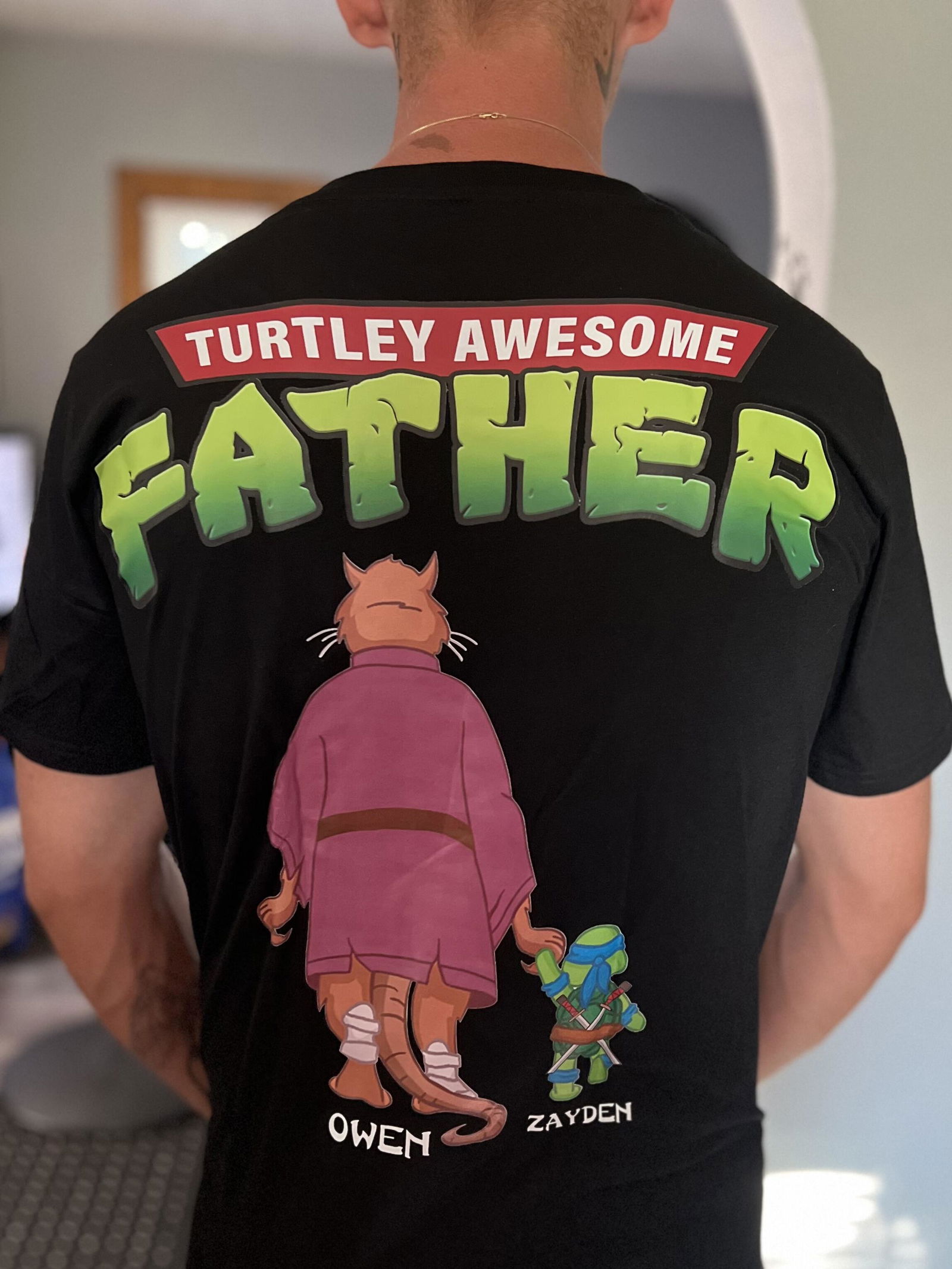 Customer photo of Awesome Father Shirt – Personalized Christmas Gifts For Dad