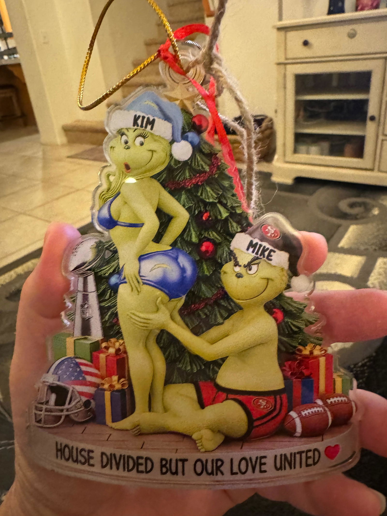 Customer photo of Nurse Festive Locker Christmas Ornament, Personalized Gifts For…