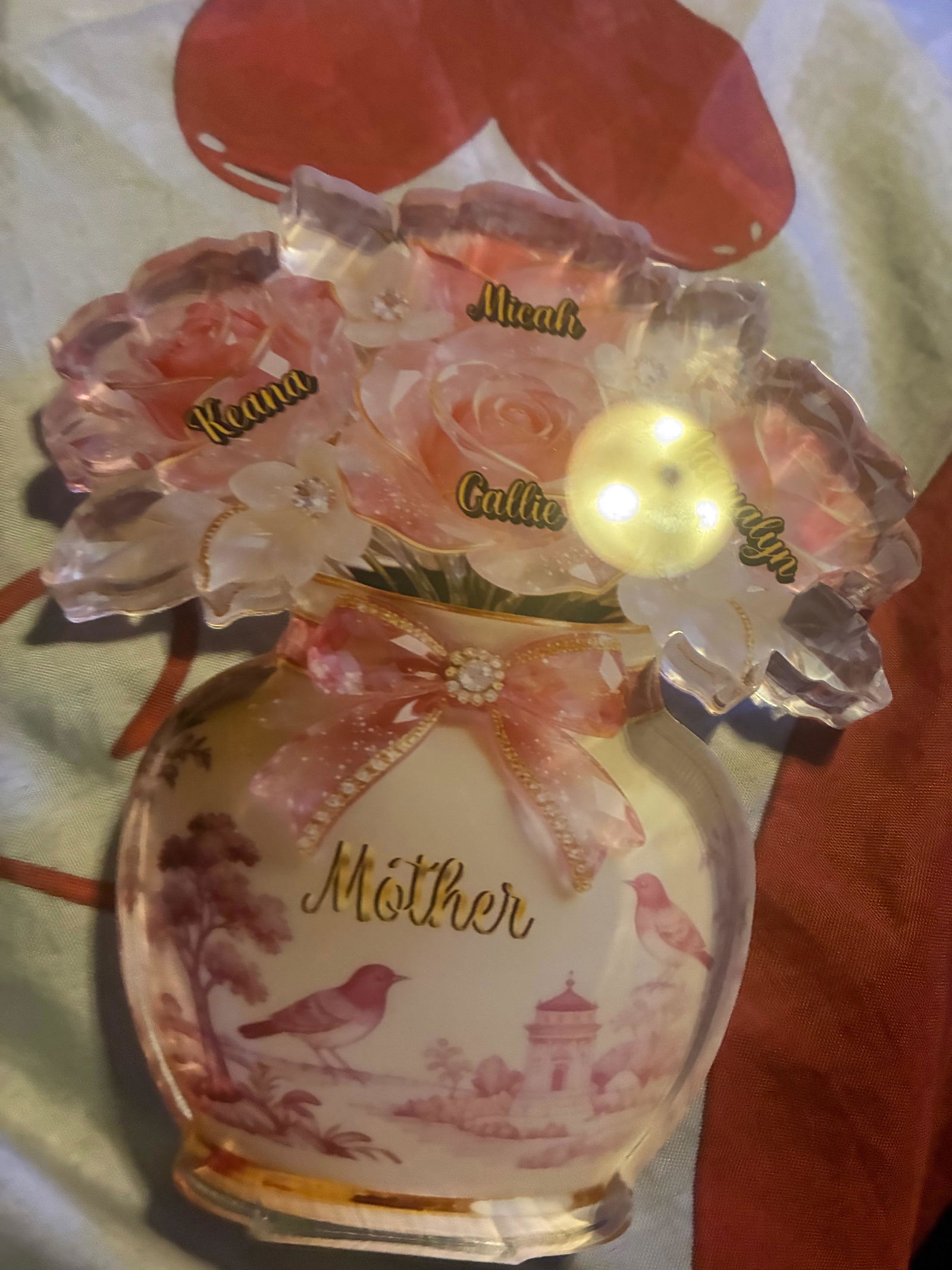 Customer photo of Toile De Jouy Mother Acrylic Plaque - Personalized Gifts For Mothers