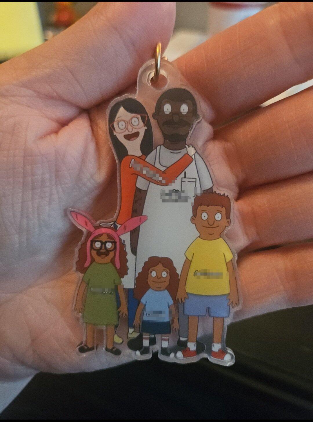 Customer photo of Skull Keychain - Personalized Gifts For Skull Lovers