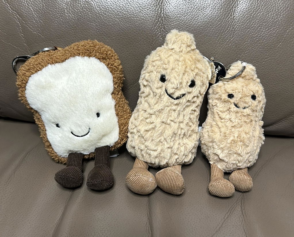 Jellycat 吐司鎖匙扣｜Amuseable Toast Bag Charm 19cm