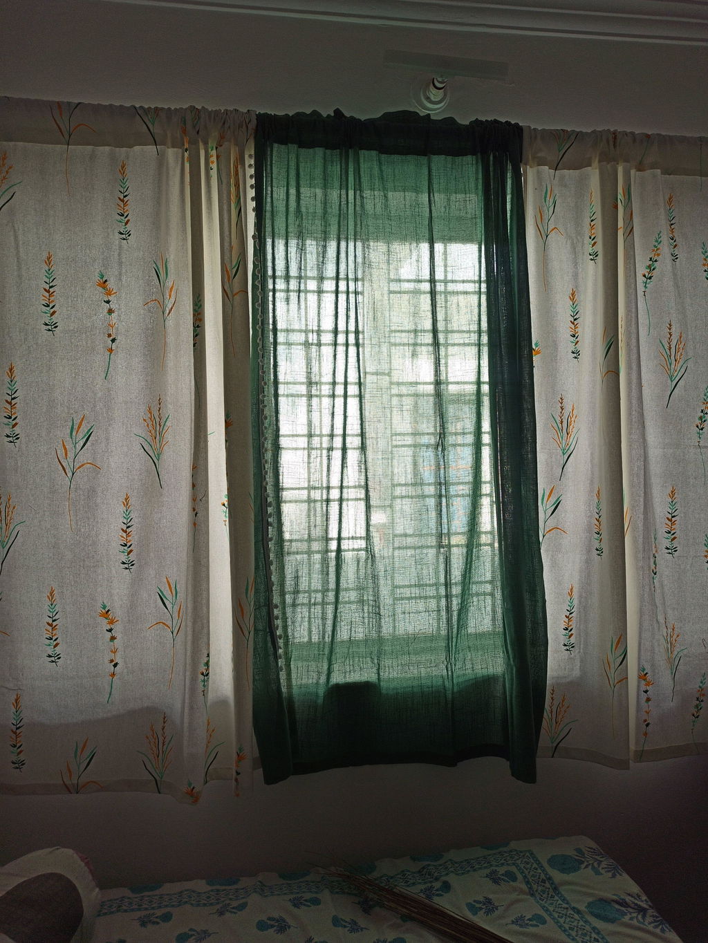 Fort Handpicked Breeze - Rod Pocket Mint Green Sheer Curtain