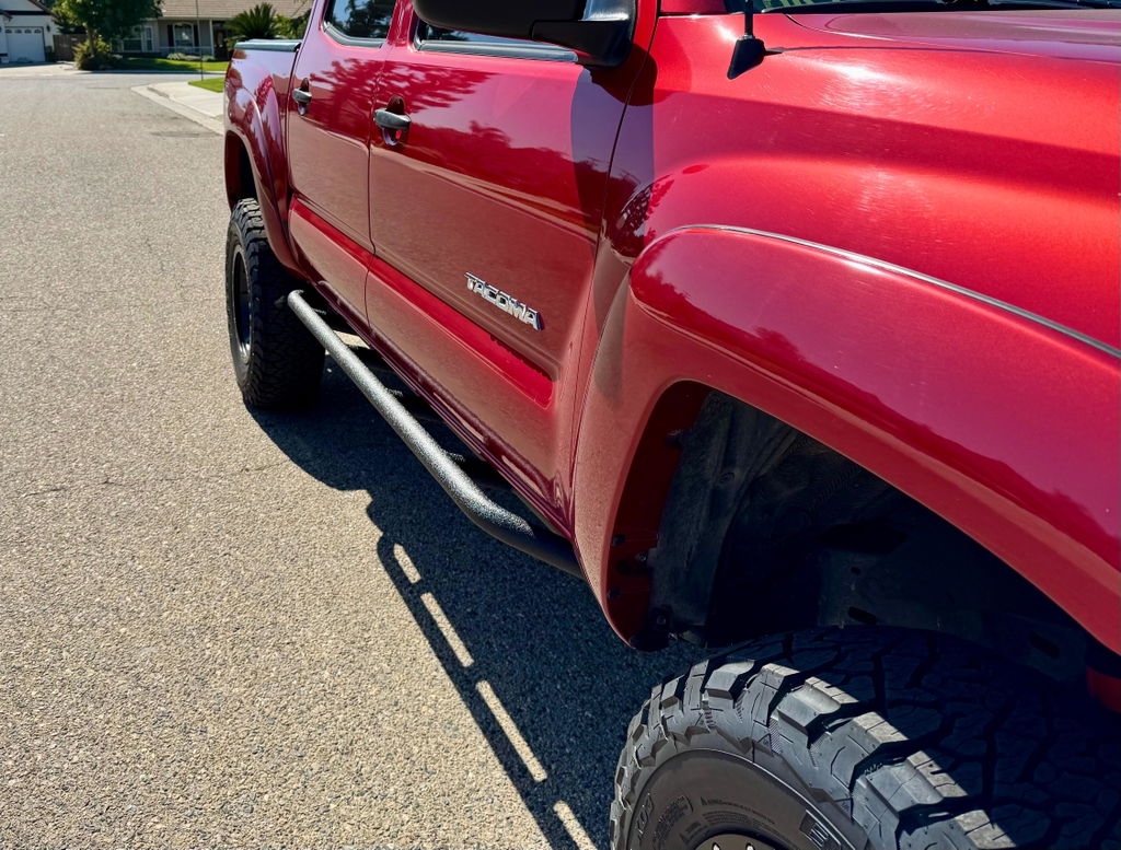 Step Sliders Tube Slider Rocker Guards (05-23 Toyota Tacoma Double Cab, Excluding TRD Off-Road & TRD Sport) - Hooke Road