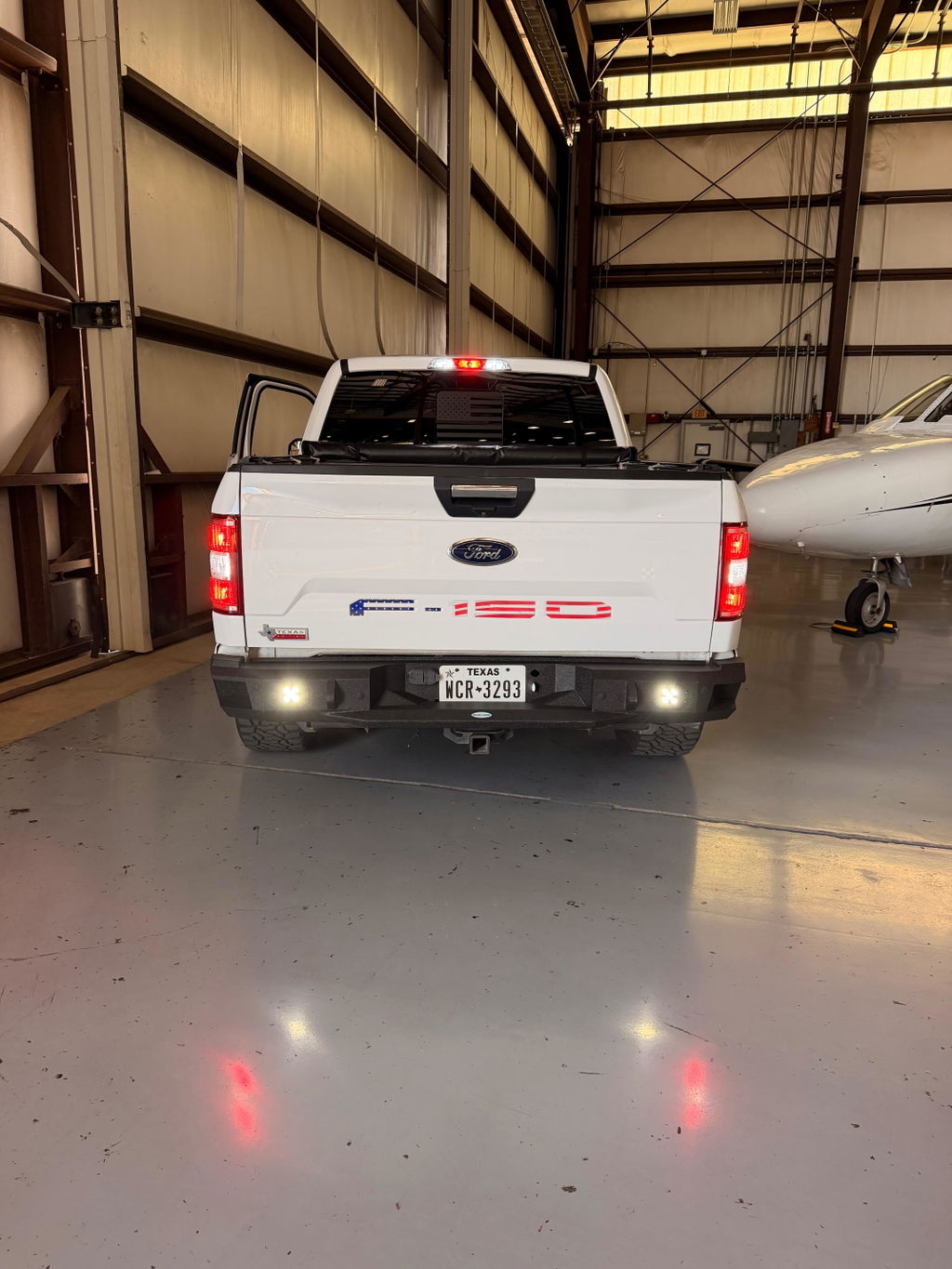 Offroad Rear Bumper w/ LED Spotlights For 2018-2020 Ford F-150 (Excluding Raptor) - Hooke Road