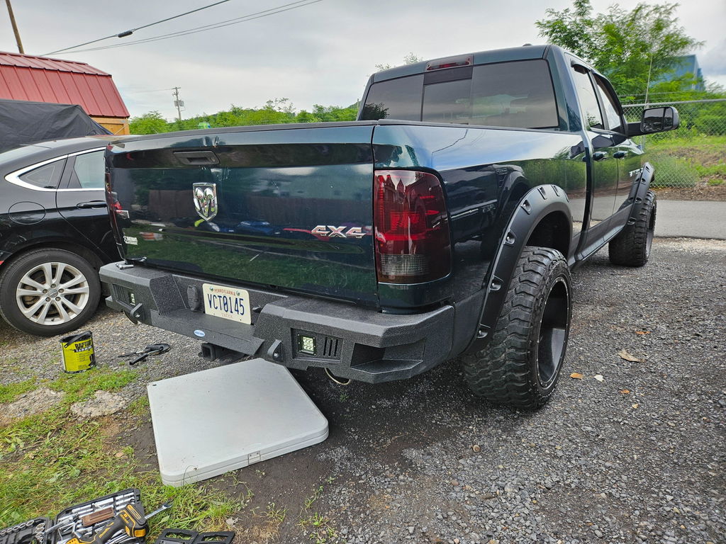 Hooke Road Durable Rear Bumper w/LED Lights(09-18 Dodge Ram 1500)