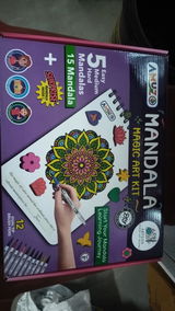 Mandala Magic Art Kit – DIY Craft Set with Brush Pens & Stamps