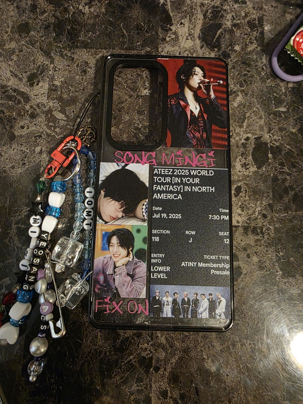 Custom ATEEZ Song Mingi World Tour Phone Case [15533]