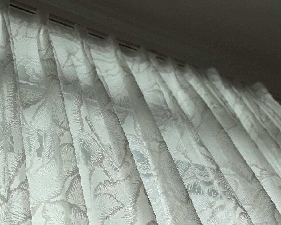 Leaf Pattern Sheer Curtains Embossed – 3D Textured Wave Voile Light Filtering Drapes