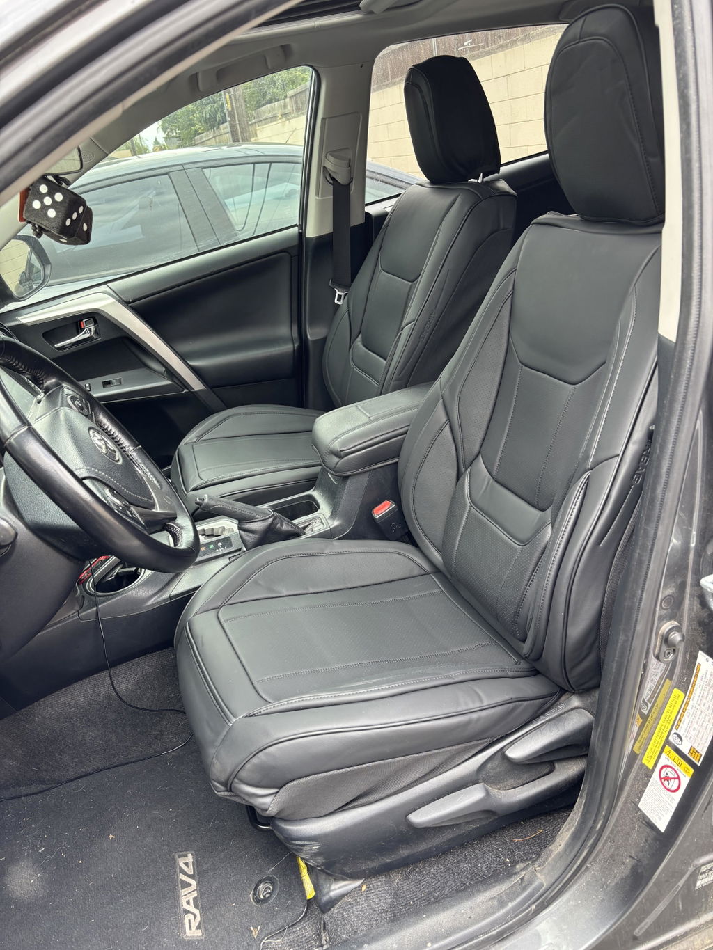 Toyota RAV4 Seat Covers - Custom-Fit, Comfort Leather, Easy Install - Black