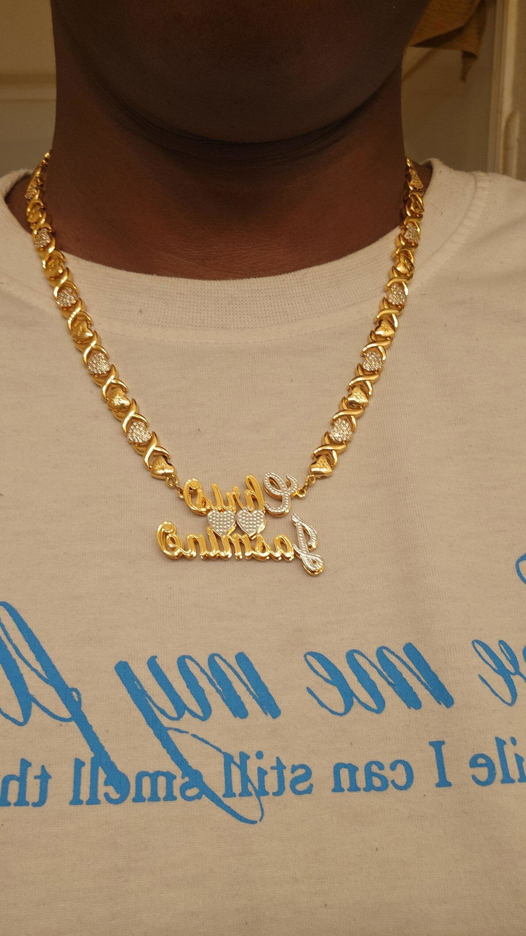 Double Name Two Names Necklace