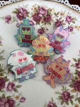 Angel, Husk & Vox Valentine's BonBon Pins {Pre-Order}