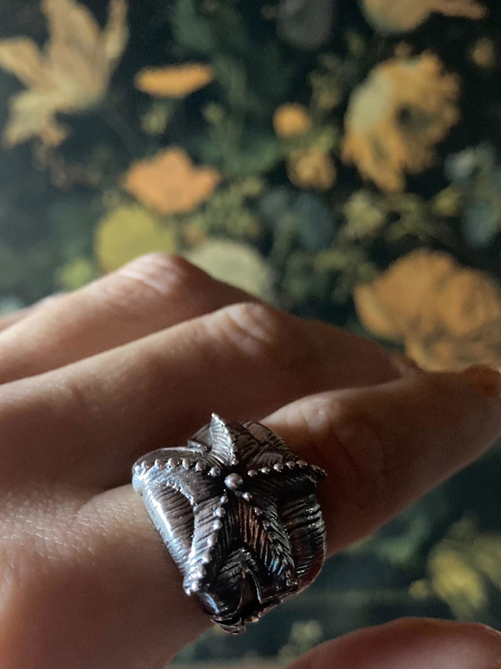 Anello in argento 925 brunito - STELLA MARINA