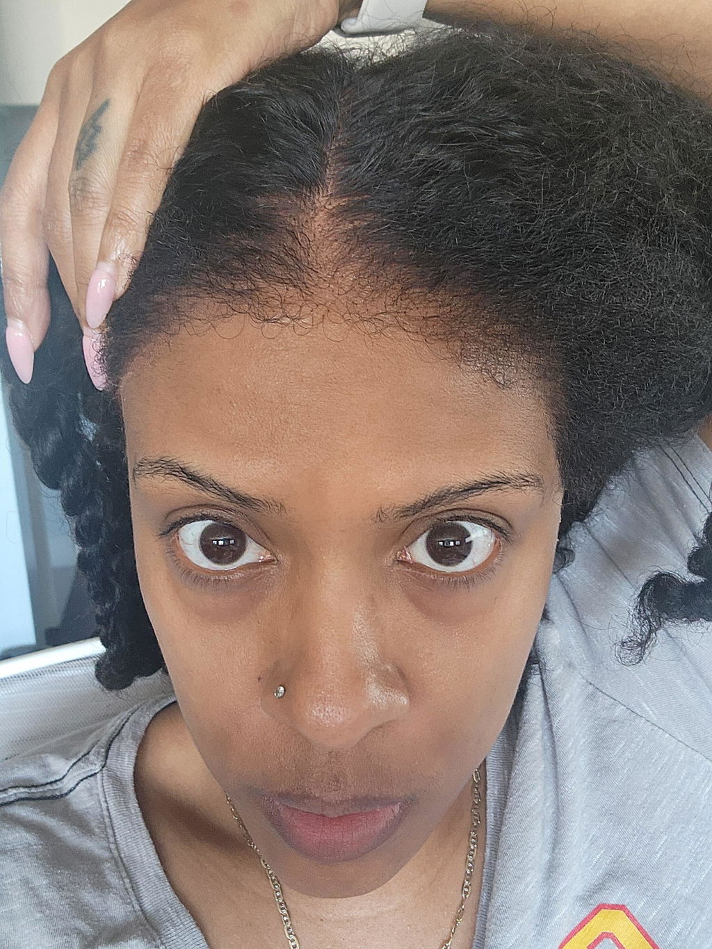 Afro Coily HD Lace Frontal With 4c Kinky Edges Wig