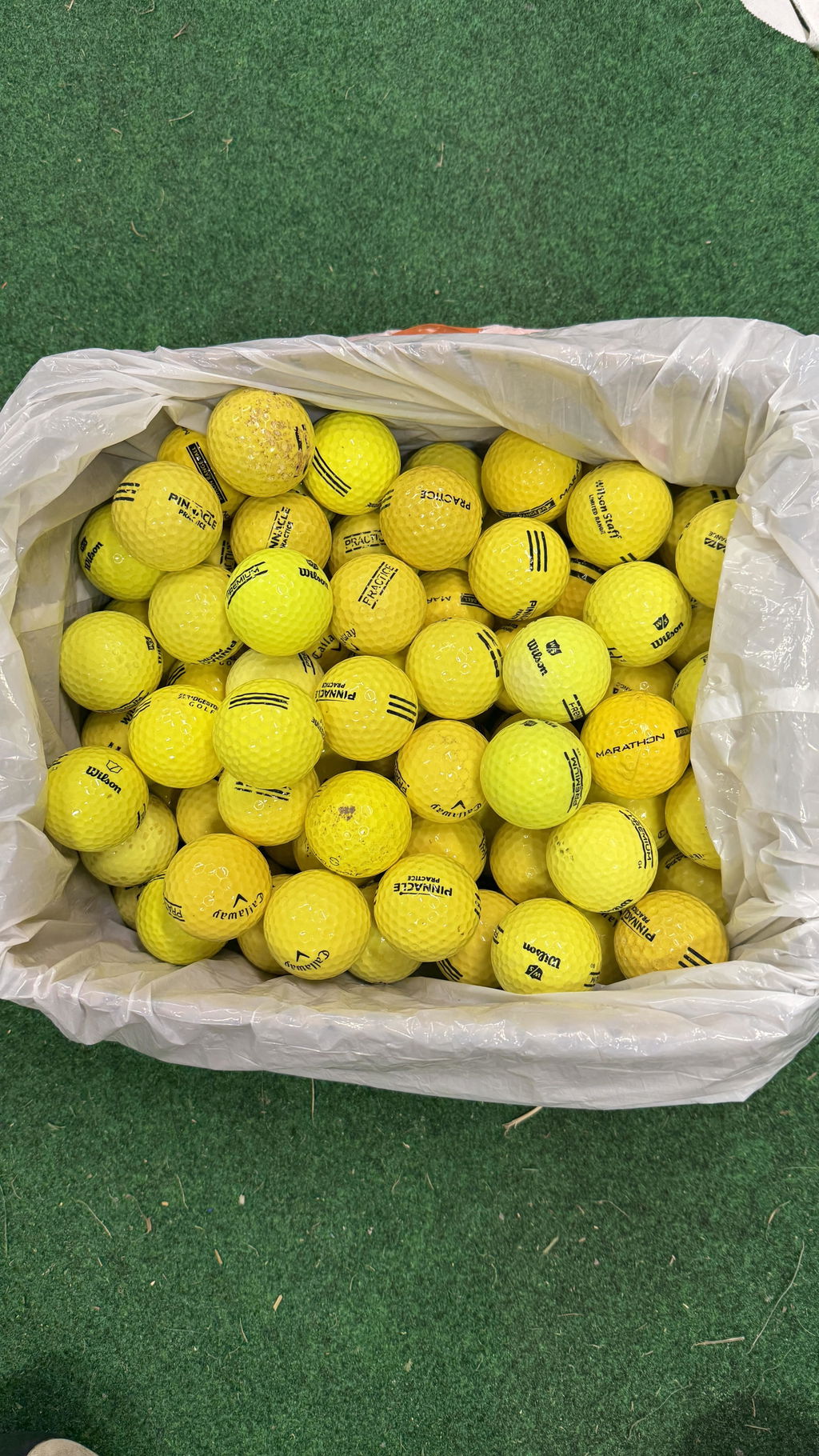 Yellow Range Practice Balls Shag Golf Balls - 100ct